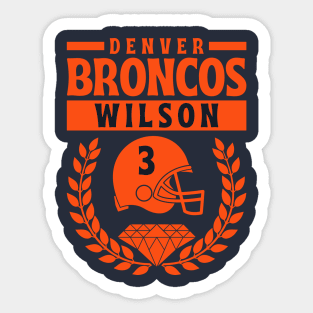 Denver Broncos Wilson 3 American Football Sticker